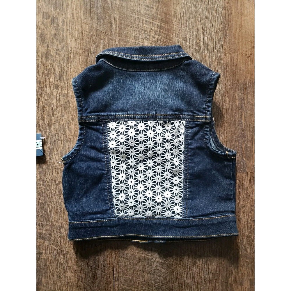 NWT Osh KOSH 3T Girls Jean Vest - Picture 3 of 3